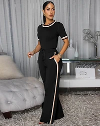 Jameson Stripes ULTRA-LUXE Knit Pants Set (9/2025