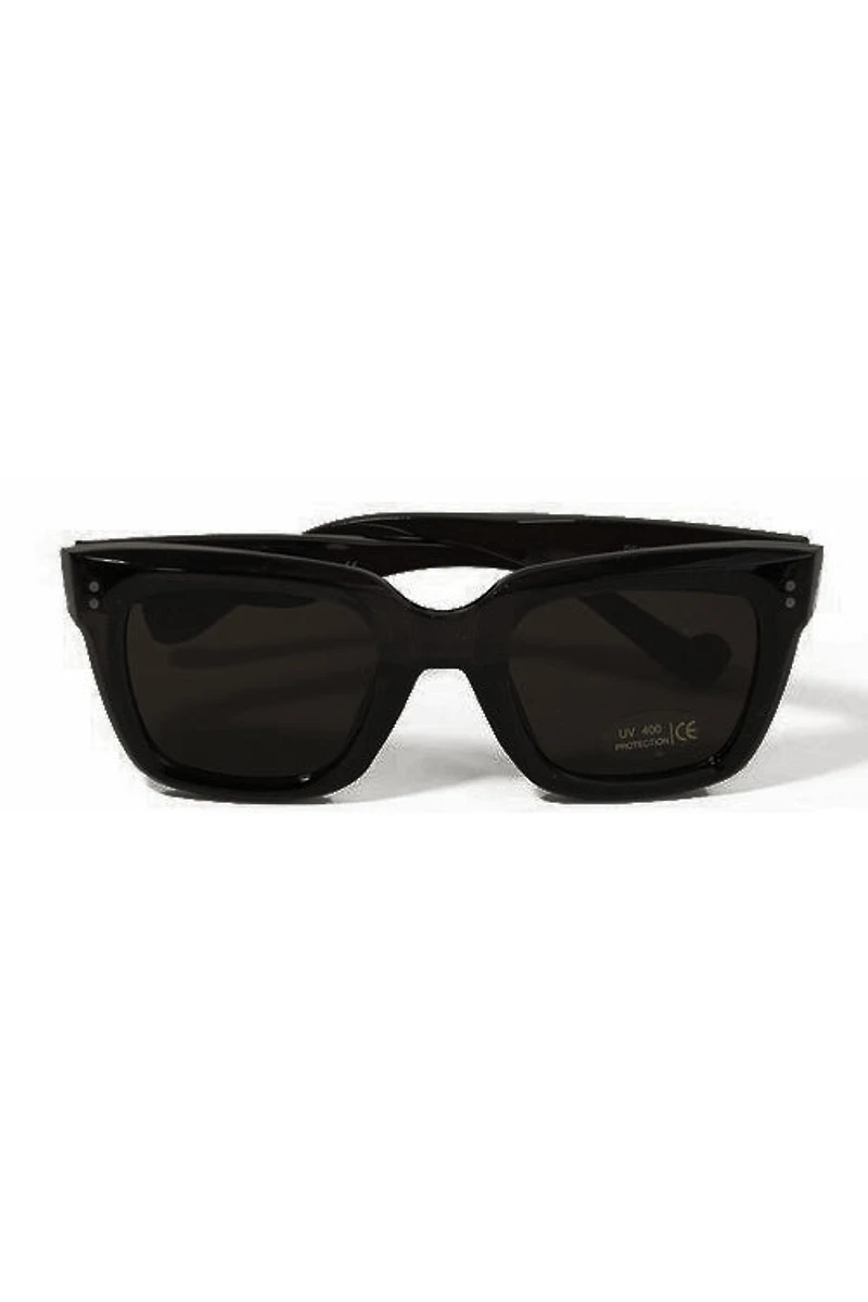 Jonny Black Square Lens Sunglasses