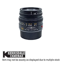 Leica-Used 50mm F2 (Black) Summicron M V5 (6 Bit Coded) - Good Condition - Leica M Lens - Used # 587.20619100