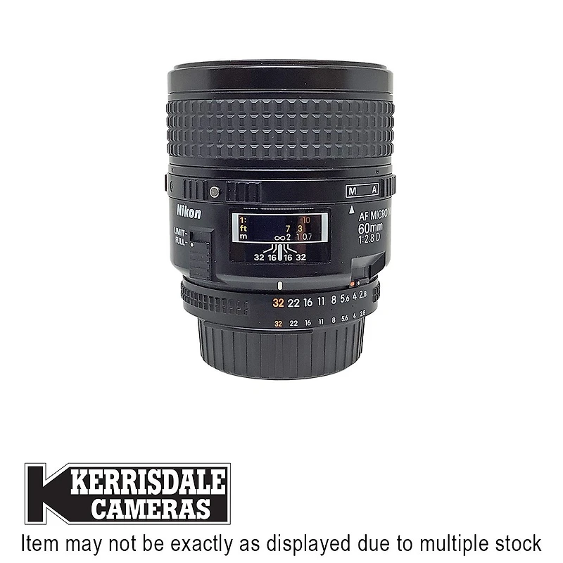 Nikon-Used 60mm F2.8 Micro AF/D - Good Condition - Nikon FX Mount – Used # 587.25A60M