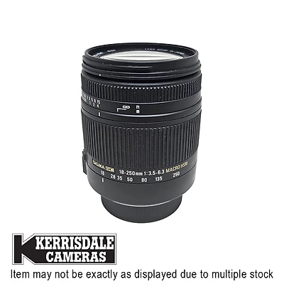 Sigma-Used 18-250mm F3.5-6.3 OS HSM DC - Fair Condition - Nikon DX Mount - Used # 587.20612500X