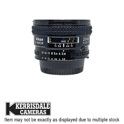 Nikon-Used 20mm F2.8 AF/D - Fair Condition - Nikon FX Mount – Used # 587.20616307X