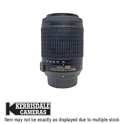 Nikon-Used 55-200mm F4-5.6 AFS G – Good Condition - Nikon DX Mount - Used # 587.25A55200