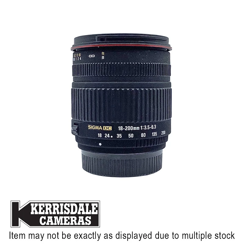 Sigma-Used 18-200mm F3.5-6.3 DC - Good Condition - Nikon DX Mount – Used # 587.25A18200S