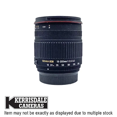 Sigma-Used 18-200mm F3.5-6.3 DC - Good Condition - Nikon DX Mount – Used # 587.25A18200S
