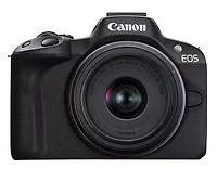Canon EOS R50 Mirrorless Camera with RF-S 18-45mm f4.5-6.3 IS STM Lens - Black