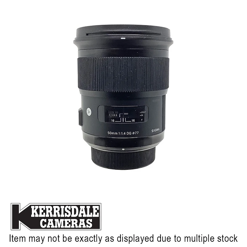Sigma-Used 50mm F1.4 ART DG - Fair Condition - Outer Wear Glass Good - Nikon FX Mount – Used # 587.20410500X
