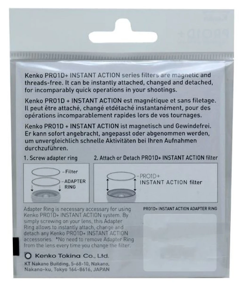Kenko 55mm PRO1D+ Instant Action Adapter Ring
