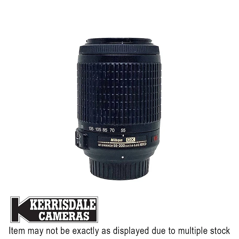 Nikon-Used 55-200mm F4-5.6 AFS VR – Good Condition - Nikon DX Mount - Used # 587.25A55200V