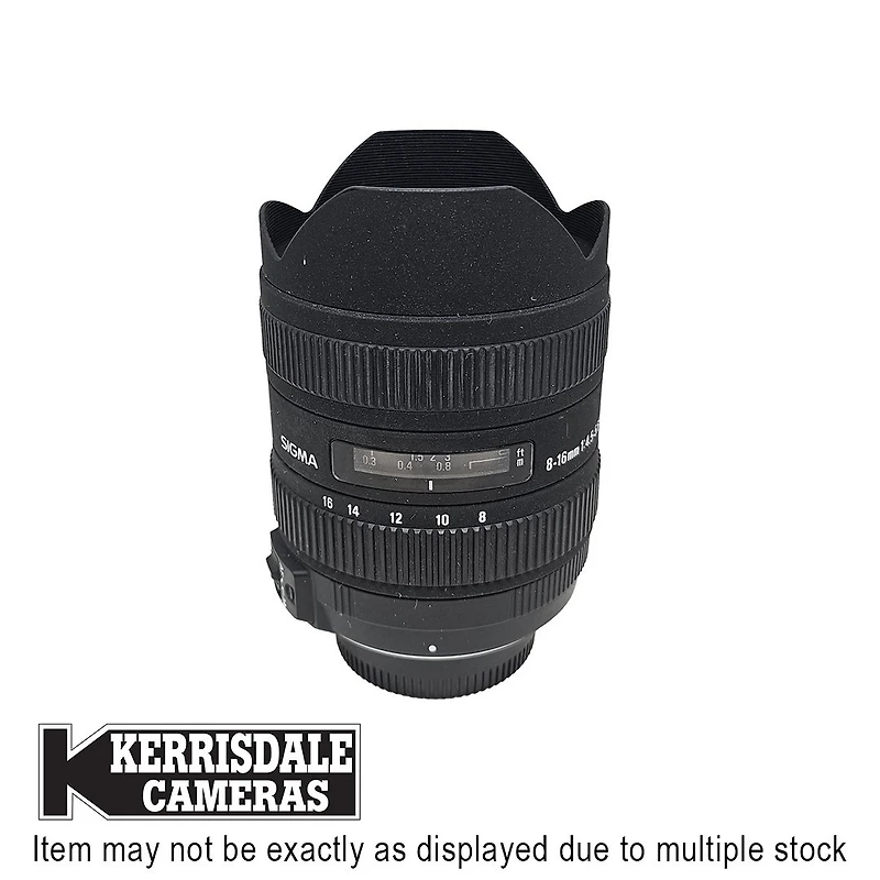Sigma-Used 8-16mm F4.5-5.6 DC HSM – Good Condition - Nikon DX Mount – Used # 587.20116701X