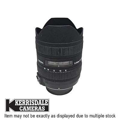 Sigma-Used 8-16mm F4.5-5.6 DC HSM – Good Condition - Nikon DX Mount – Used # 587.20116701X