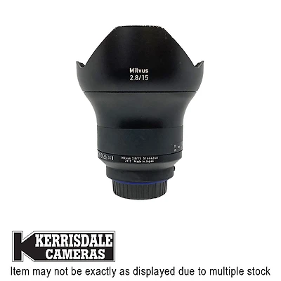 Zeiss-Used 15mm F2.8 Milvus T* (MF) - Good Condition - Nikon FX Mount - Used # 587.16110802X