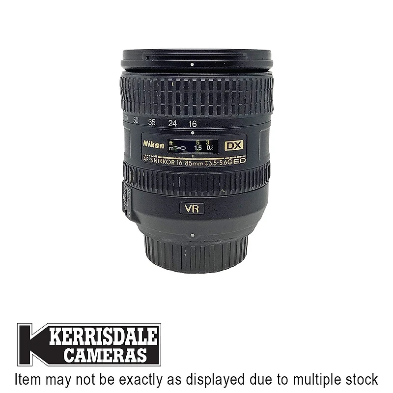 Nikon-Used 16-85mm F3.5-5.6 VR ED – Fair Condition - Stretched Rubber - Nikon F DX Format – Used # 587.20507500X