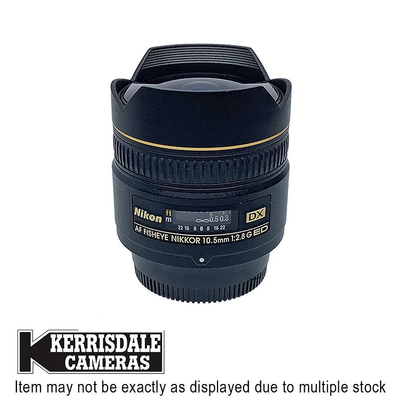 Nikon-Used 10.5mm F2.8 Fisheye (Not AFS)  - Fair Condition - Fungas – Nikon DX Mount - Used # 587.20107103
