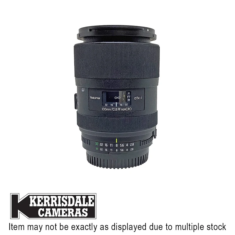 Tokina-Used 100mm F2.8 Macro ATX-I AFD - Good Condition - Nikon FX Mount – Used # 587.20507300X