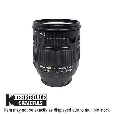 Sigma-Used 18-125mm F3.5-5.6 DC - Nikon DX Mount – Used # - 587.18607701X