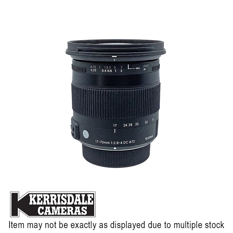Sigma-Used 17-70mm F2.8-4 OS DC HSM Macro – Good Condition - Nikon DX Mount – Used # 587.25A1770S