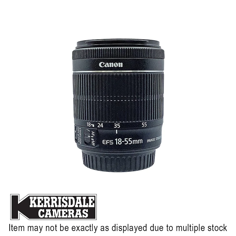 Canon-Used 18-55mm F3.5 or F4-5.6 IS STM - Good Condition - Canon EFS Mount - Used # 587.156A1855STM