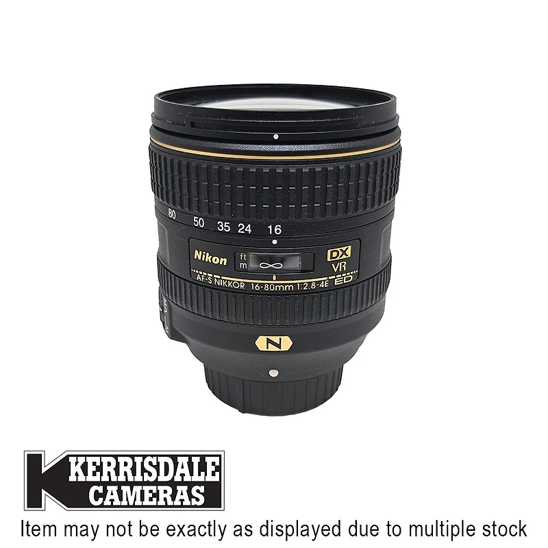 Nikon-Used 16-80mm F2.8-4 E VR ED AFS - Fair Condition - Scratch on Front Element – Nikon DX Mount – Used # 587.17609101