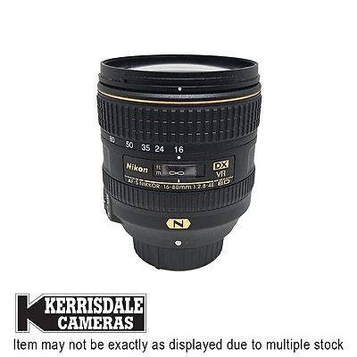 Nikon-Used 16-80mm F2.8-4 E VR ED AFS - Fair Condition - Scratch on Front Element – Nikon DX Mount – Used # ​587.17609101