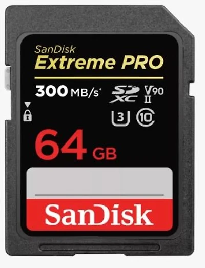 Sandisk Extreme PRO UHS-II SDHC V90 II U3 Class 10 Memory Card - 64GB