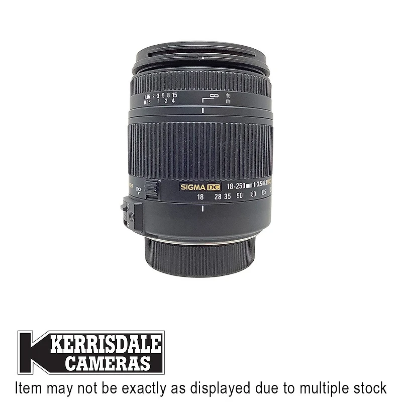 Sigma-Used 18-250mm F3.5-6.3 OS HSM DC - Good Condition - Nikon DX Mount - Used # 587.25A18250