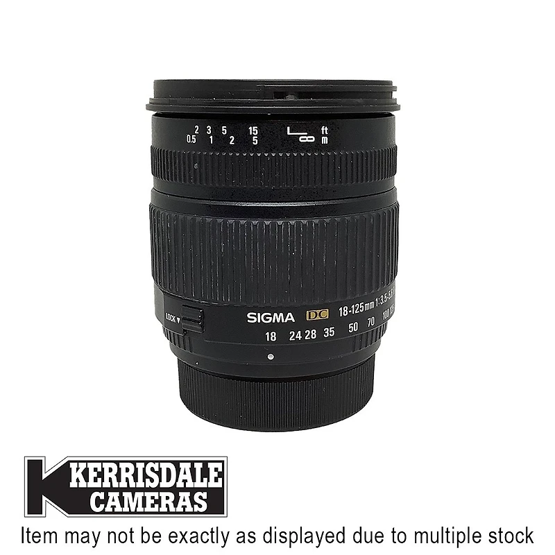 Sigma-Used 18-125mm F3.5-5.6 DC - Nikon DX Mount – Used # 587.19610600X