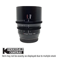 7Artisans-Used 25mm T1.05 Black Cine (MF) - Good Condition - L Mount APSC  - Used # 587.20323601X