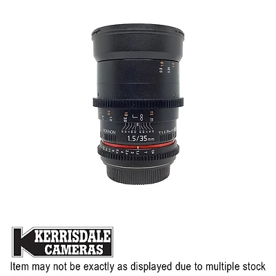 Rokinon-Used 35mm T1.5 Cine (MF) - Good Condition - Canon EF Mount - Used # 587.20907602X