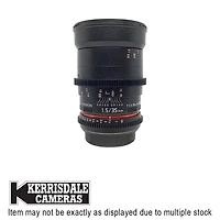 Rokinon-Used 35mm T1.5 Cine (MF) - Good Condition - Canon EF Mount - Used # 587.20907602X