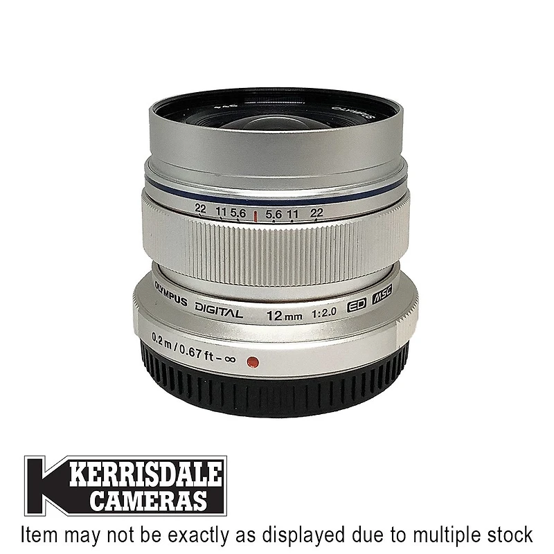Olympus-Used 12mm F2 (Silver) - Good Condition - Micro Four Thirds Mount  – Used # 587.166A12S
