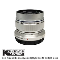 Olympus-Used 12mm F2 (Silver) - Good Condition - Micro Four Thirds Mount  – Used # 587.166A12S