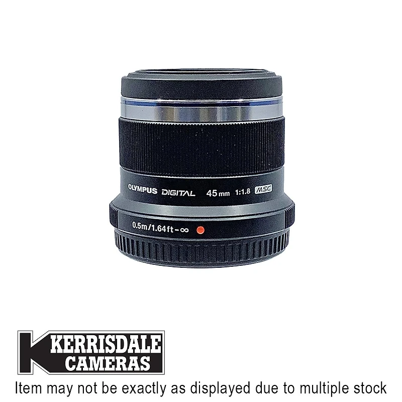 Olympus-Used 45mm F1.8 (Black) – Good Condition - Micro Four Thirds Mount – Used # 587.166A45B