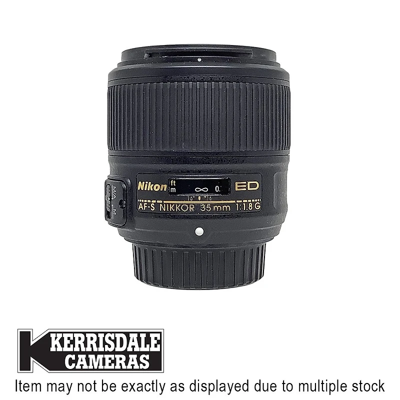 Nikon-Used 35mm F1.8 G ED AFS Lens – Good Condition - Nikon FX Mount – Used # 587.25A35FX