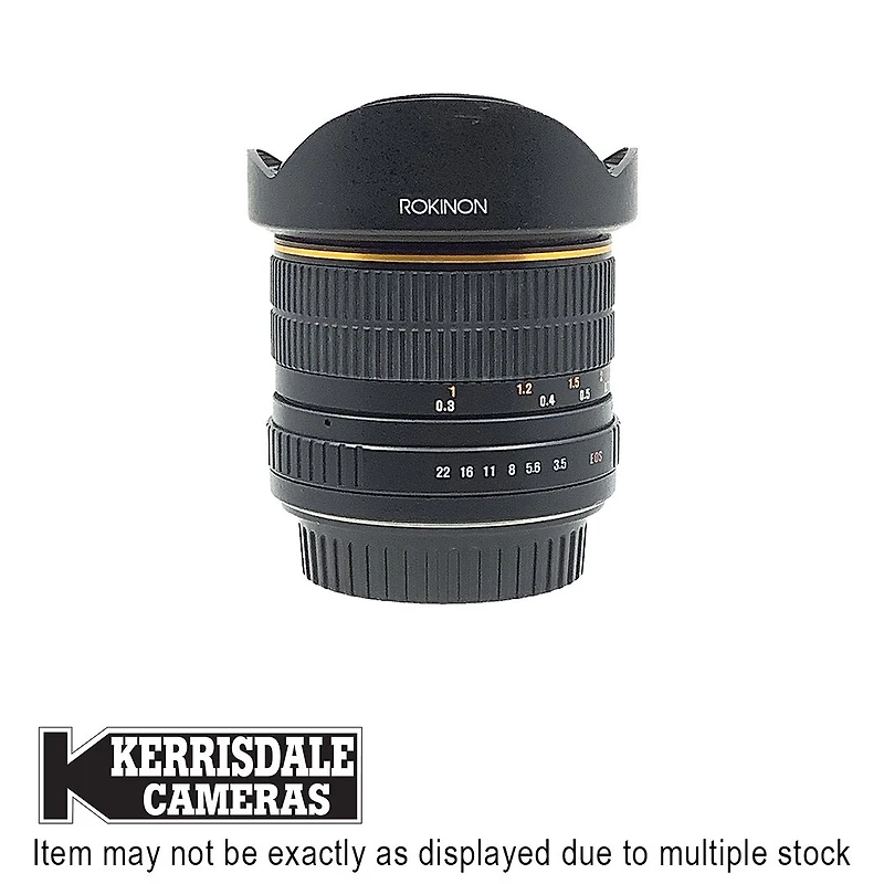Rokinon-Used 8mm F3.5 Fisheye (MF) - Canon EF Mount - Used # 587.20722402X