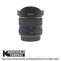 Rokinon-Used 8mm F3.5 Fisheye (MF) - Canon EF Mount - Used # 587.20722402X