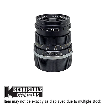 Leica-Used 50mm F2 Summicron V3 (MF) - Fair Condition - Light Haze - Leica M Mount - Consignment # 588.32434
