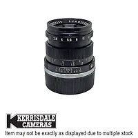 Leica-Used 50mm F2 Summicron V3 (MF) - Fair Condition - Light Haze - Leica M Mount - Consignment # 588.32434