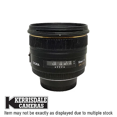 Sigma-Used 50mm F1.4 EX DG HSM – Good Condition - Nikon FX Mount – Used # 587.25A14S