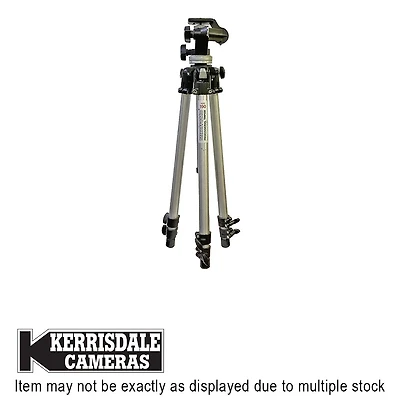 Manfrotto-Used 190 Chrome Tripod With 056 Head - Cosmetic Wear – Used # 587.21107100