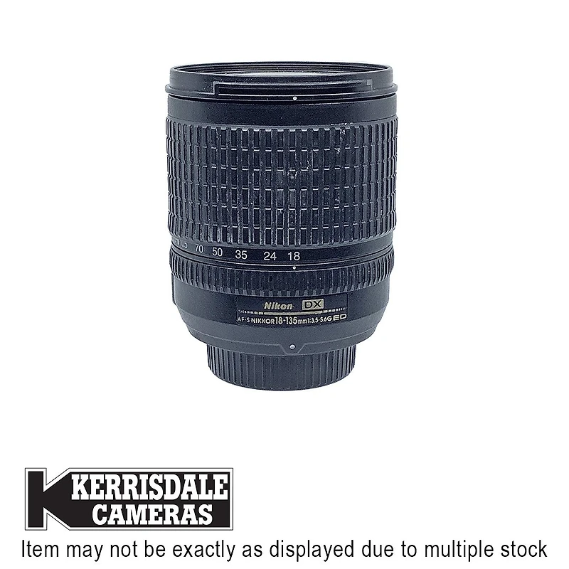 Nikon-Used 18-135mm F3.5-5.6G IF ED - Fair Condition: Dusty/Loose Rubber - Nikon DX Mount - Used # 587.17605700X
