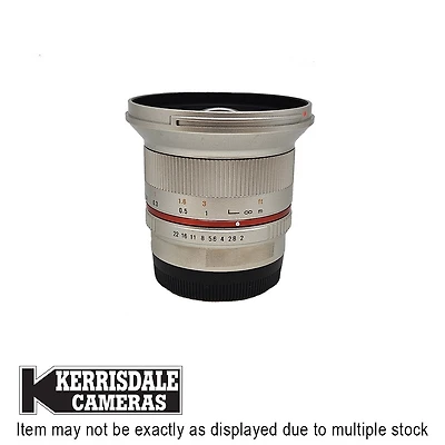 Rokinon-Used 12mm F2 (Silver) (MF) - Good Condition - Fuji X Mount - Used # 587.20722700X