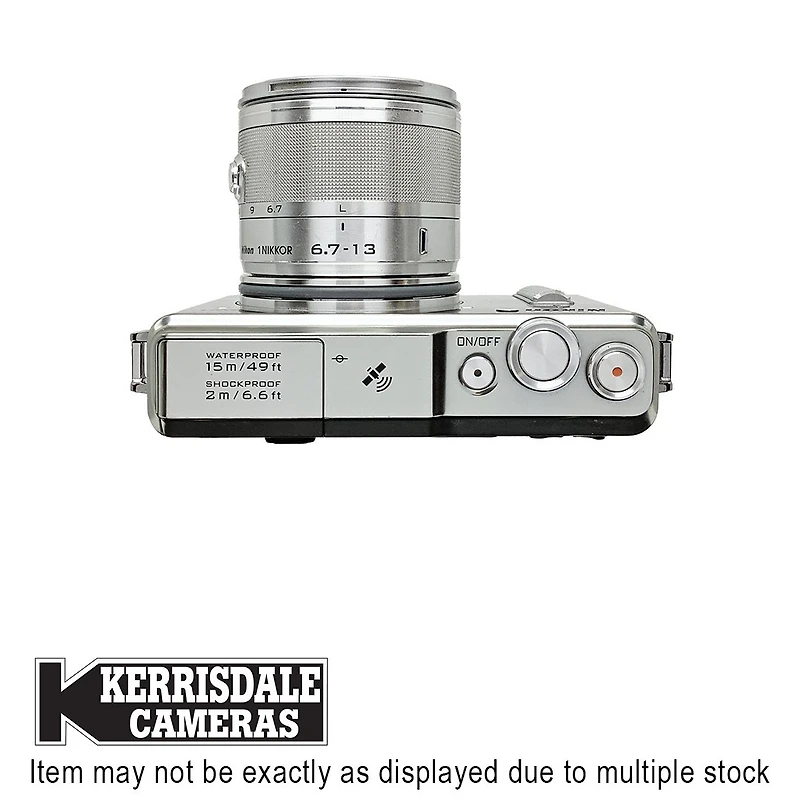 Nikon-Used AW1 With 6.7-13mm (Silver) BODY WP LENS IS NOT – 14MP 1" Sensor – Good Condition - Nikon 1 Series Mount – Used # 587.22110603X