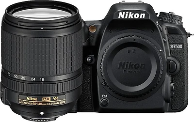 Nikon D7500 DSLR Camera with AF-S 18-140mm ED VR Lens - Black