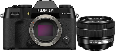 Fujifilm X-T50 Mirrorless Digital Camera with XC 15-45mm F3.5-5.6 OIS PZ Lens