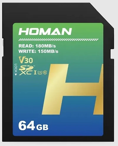 Homan 64GB UHS-I SD Card (V30)