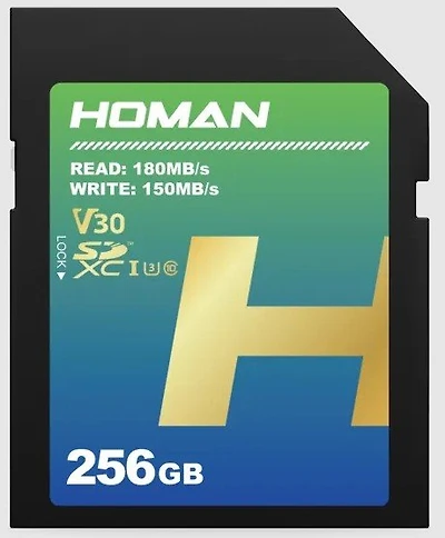 Homan 256GB UHS-I SD Card (V30)