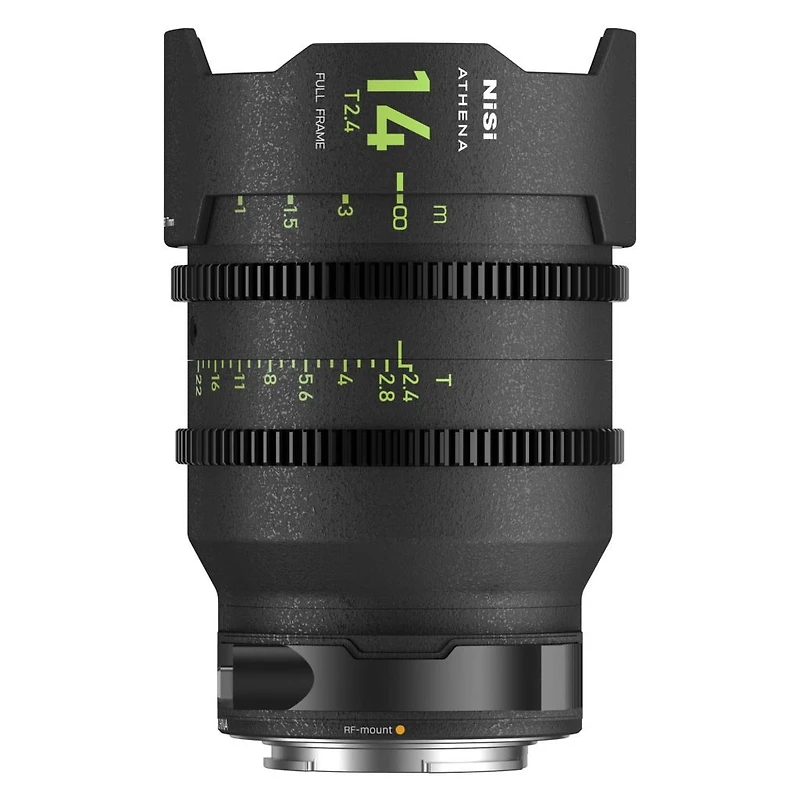 Nisi ATHENA PRIME Full Frame Cinema Lens Kit with 5 Lenses - 14mm T2.4 - 25mm T1.9 - 35mm T1.9 - 50mm T1.9 - 85mm T1.9 with Hard Case