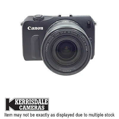 Canon-Used EOS M With 18-55mm (Black) – 18MP HD - Good Condition - Canon EF-M Mount – Used # 587.22118400X