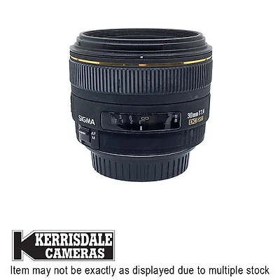 Sigma-Used 30mm F1.4 EX DC HSM – Good Condition - Canon EFS Mount – Used # 587.156A3014
